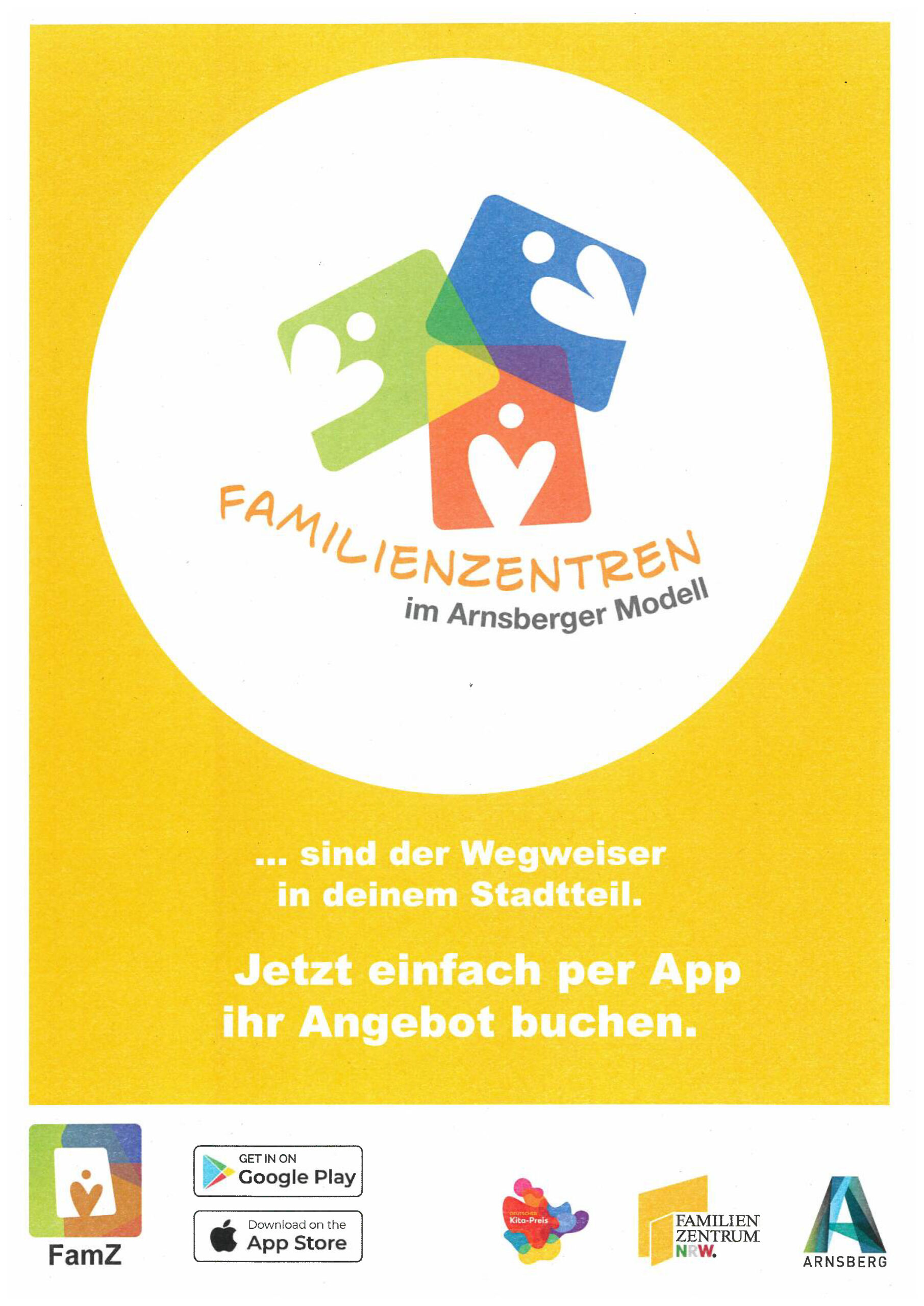 Plakat Werbung FamZ App
